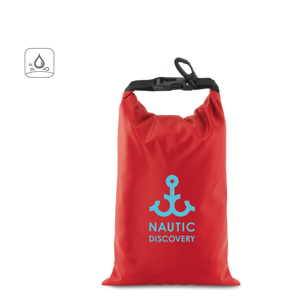 PURUS promotional travel accessory (complete set view) with custom logo branding