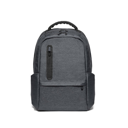 BOSTON promotional laptop bag in dark grey (detail view) with custom logo branding
