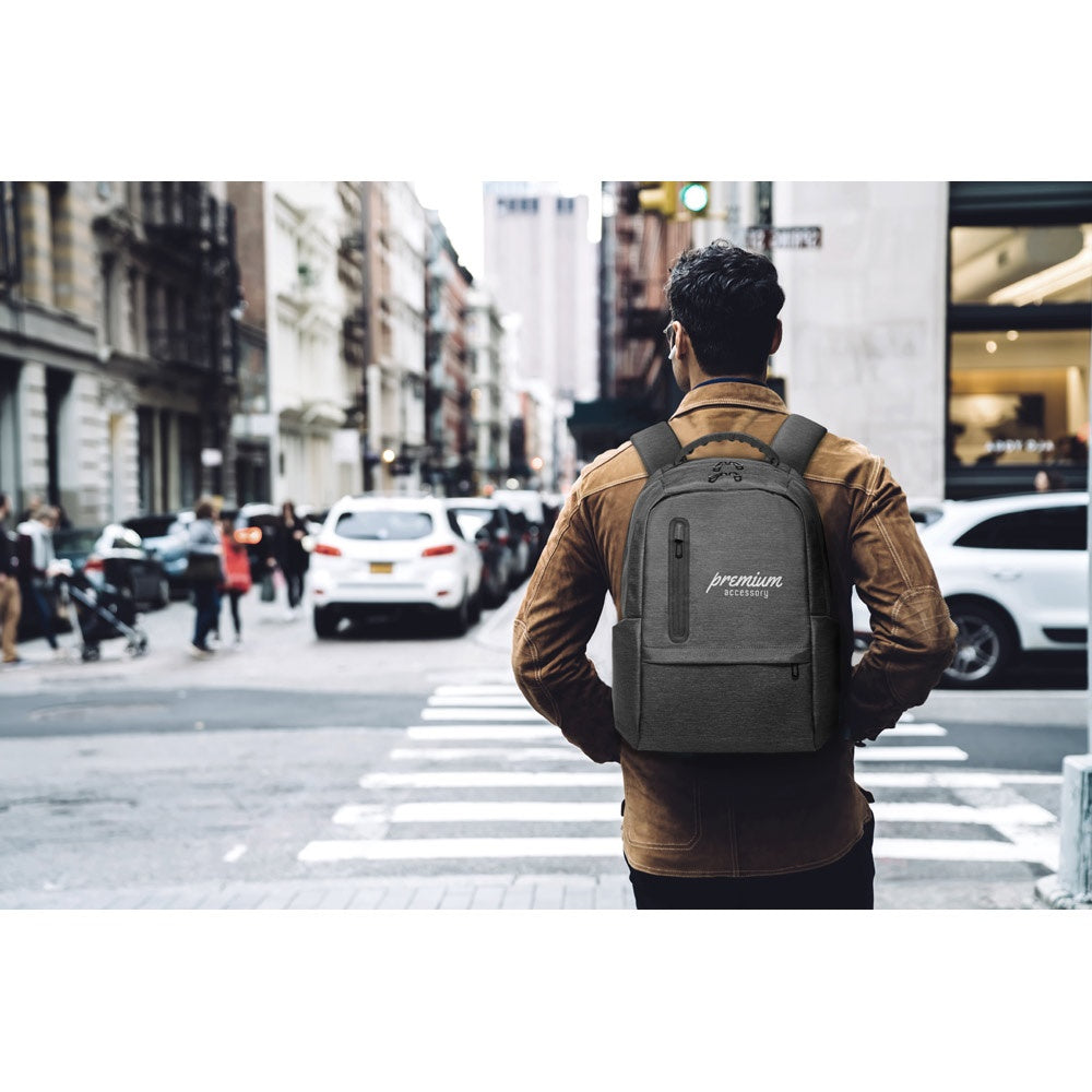 BOSTON promotional laptop bag with custom logo branding
