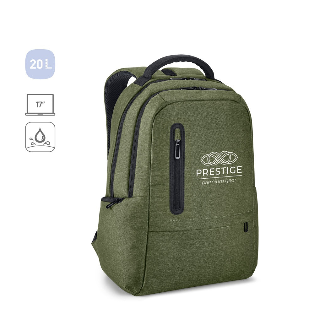 BOSTON promotional laptop bag (complete set view) with custom logo branding