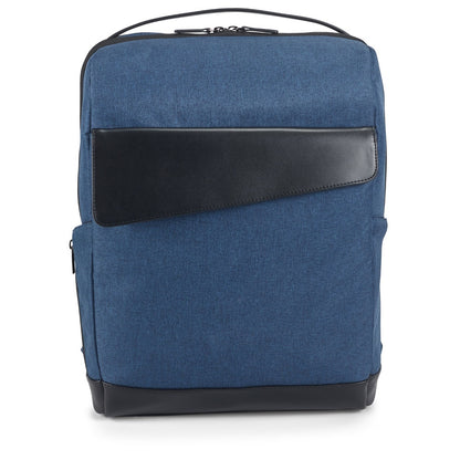 MOTION BACKPACK promotional laptop bag in blue with custom logo branding