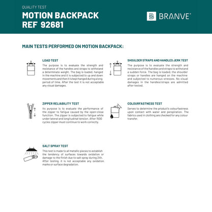 MOTION BACKPACK promotional laptop bag with custom logo branding