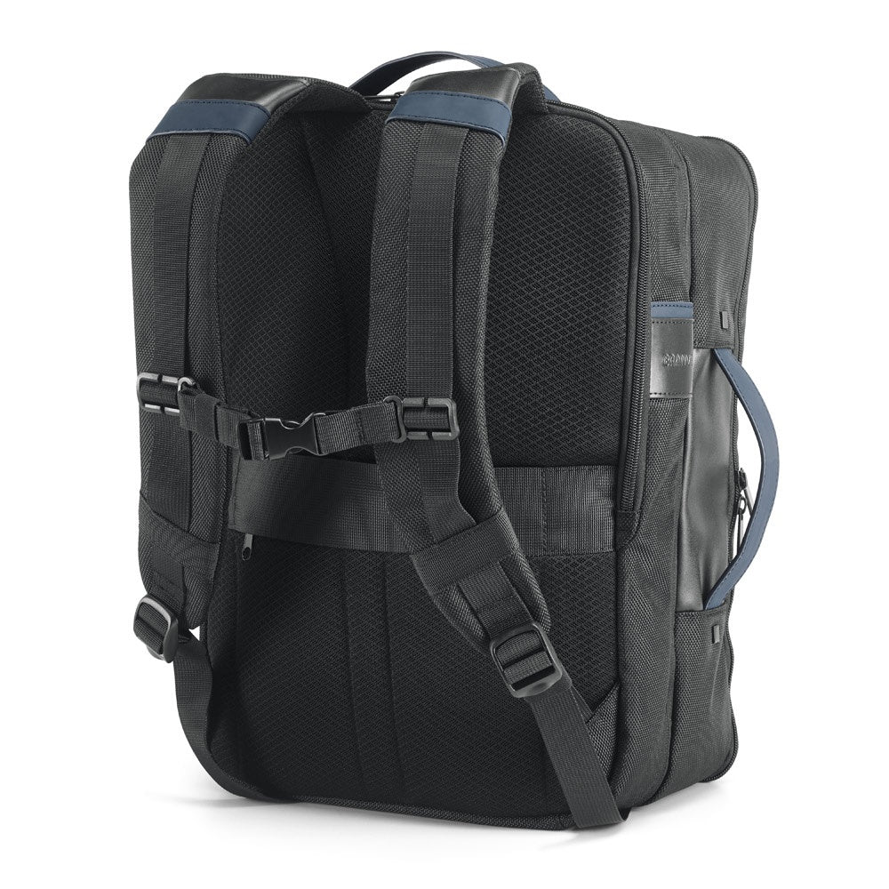 DYNAMIC BACKPACK I promotional laptop bag in blue with custom logo branding