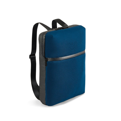 URBAN BACKPACK promotional laptop bag in blue with custom logo branding