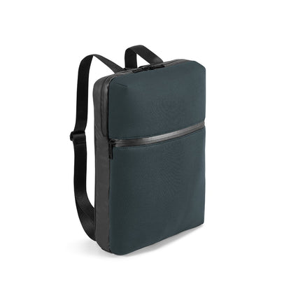 URBAN BACKPACK promotional laptop bag in dark grey with custom logo branding