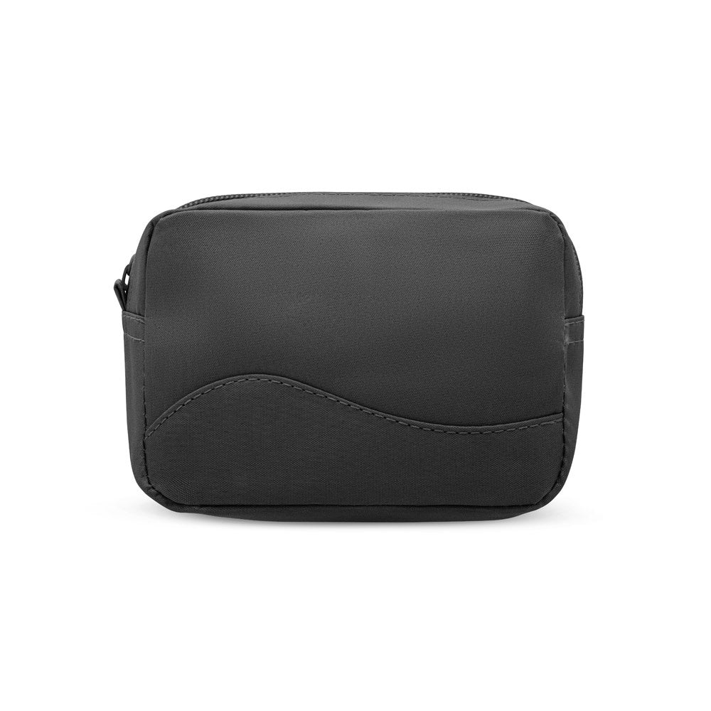 MARIE promotional personal care item in black (detail view) with custom logo branding