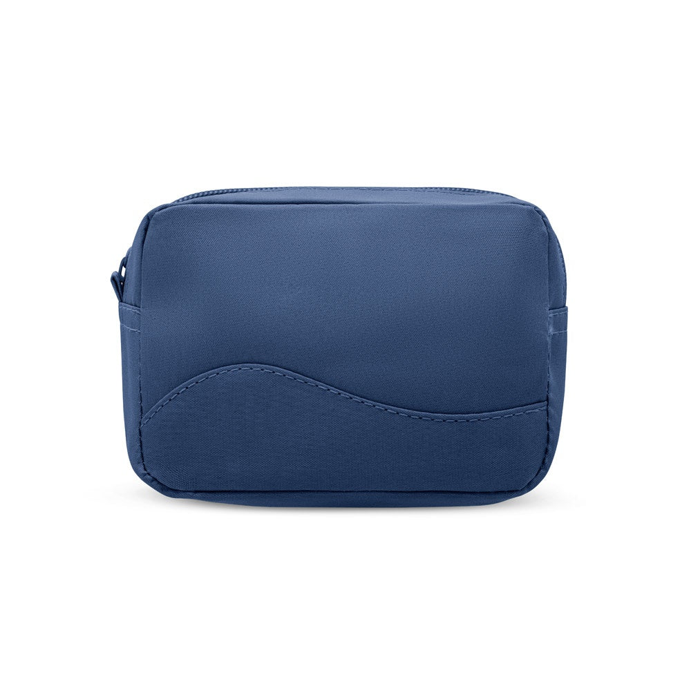 MARIE promotional personal care item in blue (detail view) with custom logo branding