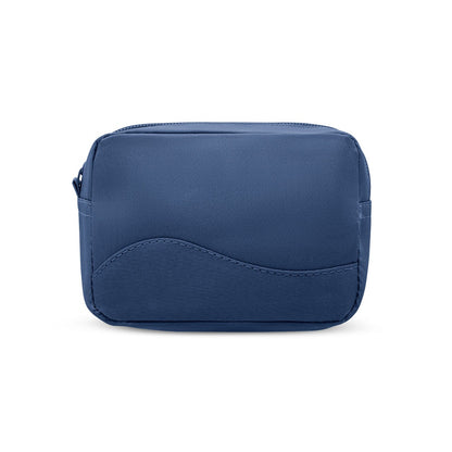 MARIE promotional personal care item in blue (detail view) with custom logo branding