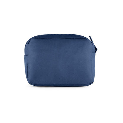 MARIE promotional personal care item in blue (detail view) with custom logo branding