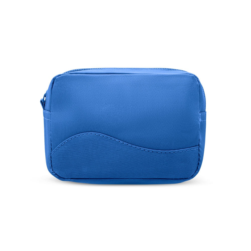 MARIE promotional personal care item in royal blue (detail view) with custom logo branding