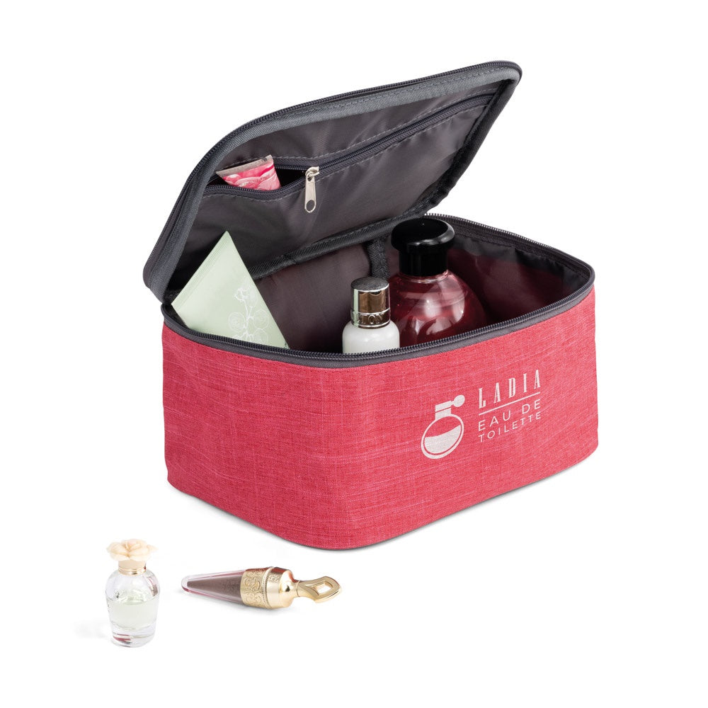 ELIZA promotional personal care item in pink with custom logo branding