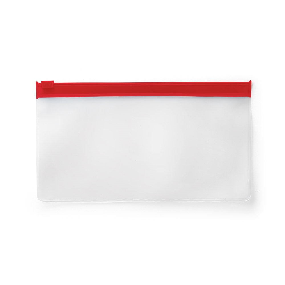 INGRID promotional personal care item in red with custom logo branding