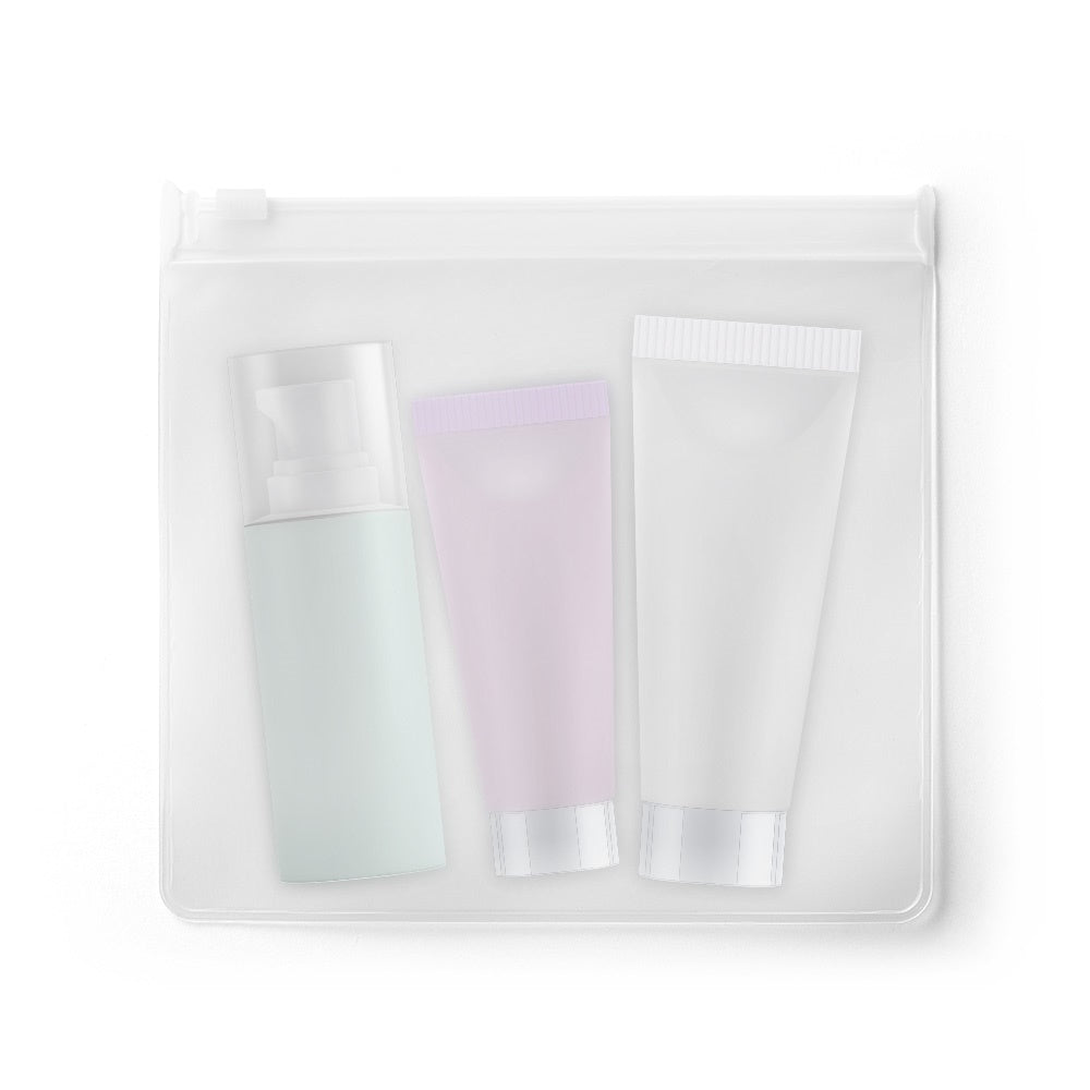 MOORE promotional personal care item in white (detail view) with custom logo branding