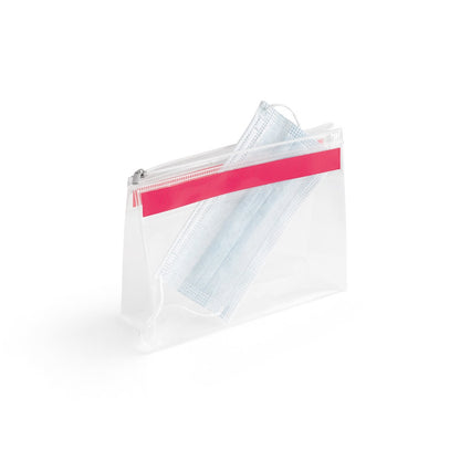 CHASTAIN promotional personal care item in pink (detail view) with custom logo branding