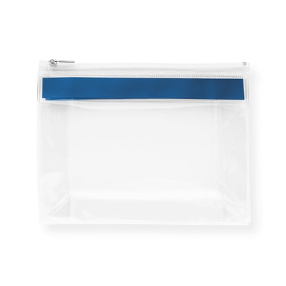 CHASTAIN promotional personal care item in blue (detail view) with custom logo branding