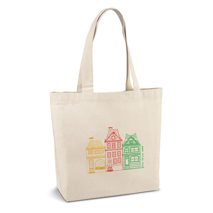 BETO promotional tote bag in light natural with custom logo branding