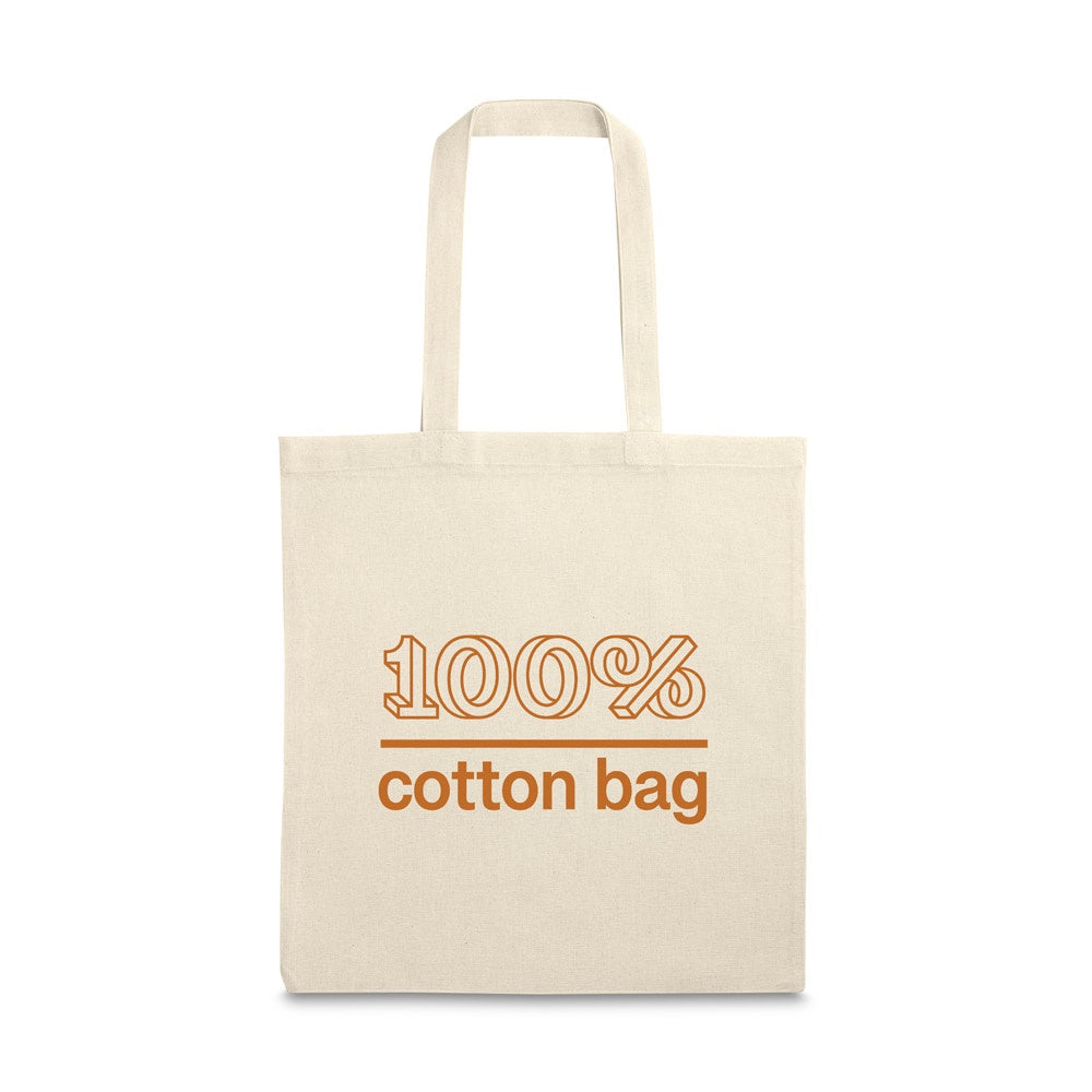 BONDI promotional tote bag in light natural with custom logo branding