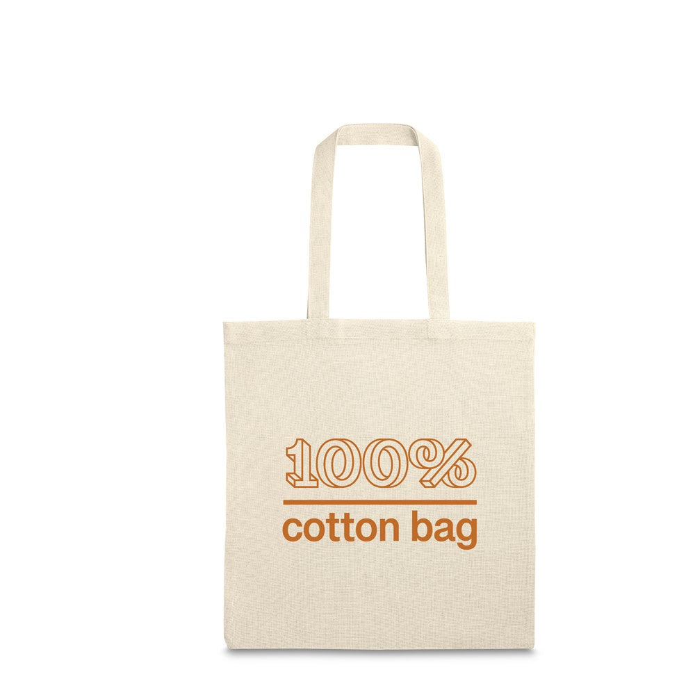 BONDI promotional tote bag (complete set view) with custom logo branding