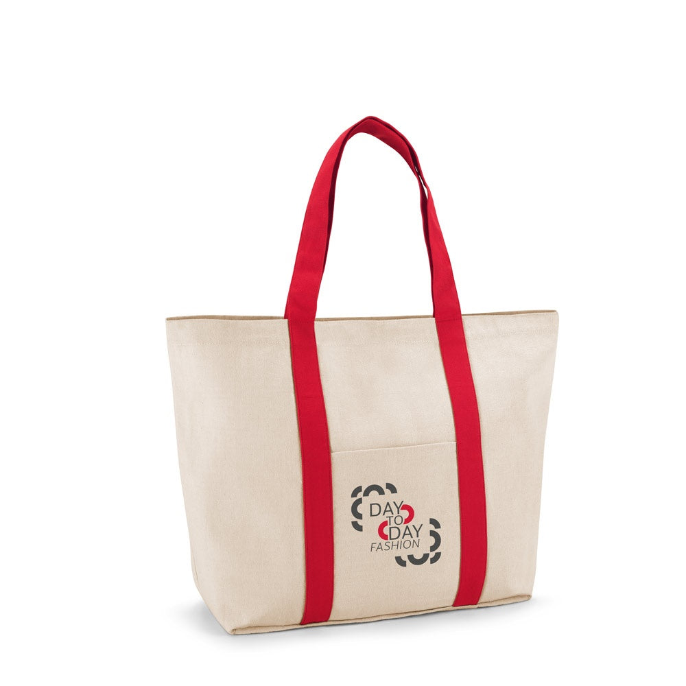 VILLE promotional tote bag (complete set view) with custom logo branding