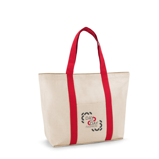 VILLE promotional tote bag (complete set view) with custom logo branding