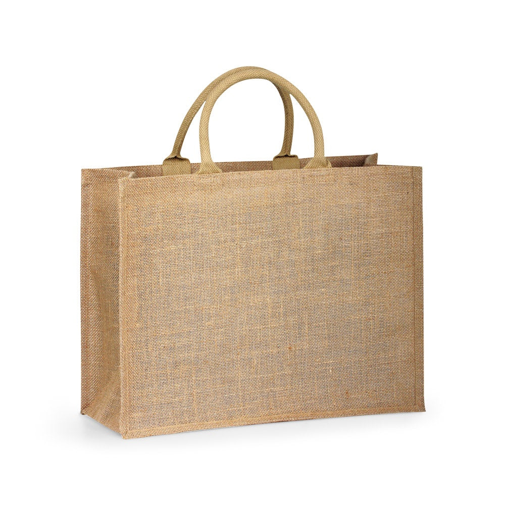 SHANTI promotional tote bag in natural with custom logo branding