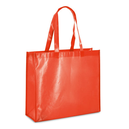 MILLENIA promotional tote bag in red with custom logo branding