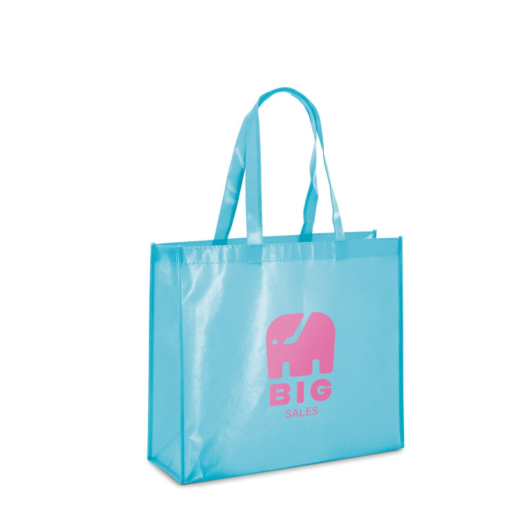 MILLENIA promotional tote bag (complete set view) with custom logo branding