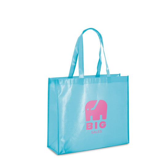MILLENIA promotional tote bag (complete set view) with custom logo branding