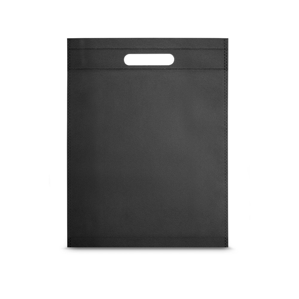 ROTERDAM promotional tote bag in black with custom logo branding