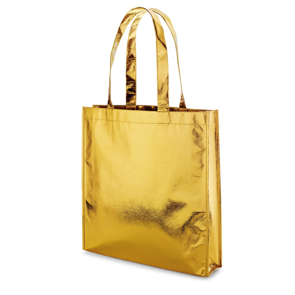 SAWGRASS promotional tote bag in golden with custom logo branding