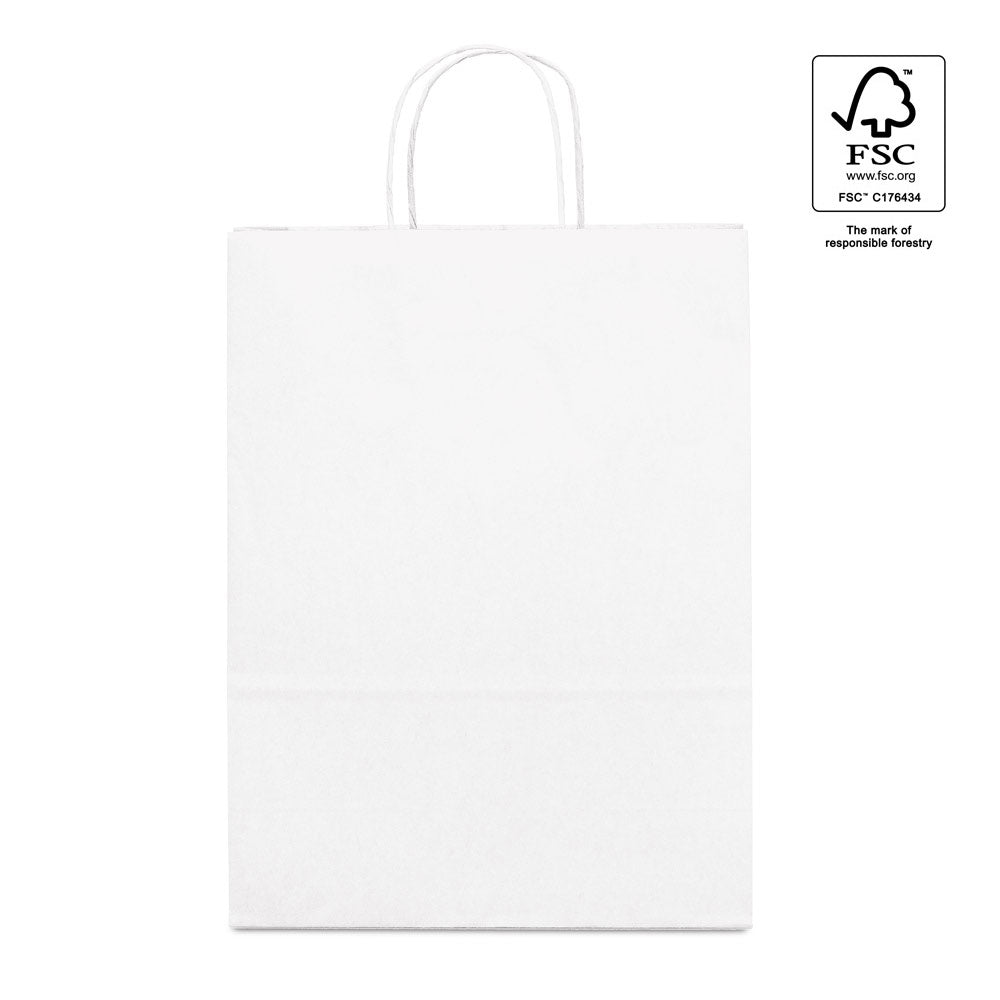 CITADEL promotional tote bag in white (detail view) with custom logo branding