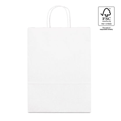 CITADEL promotional tote bag in white (detail view) with custom logo branding