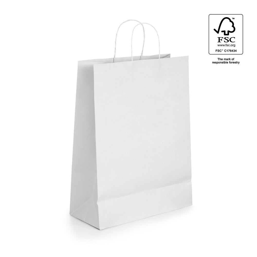 CITADEL promotional tote bag in white with custom logo branding