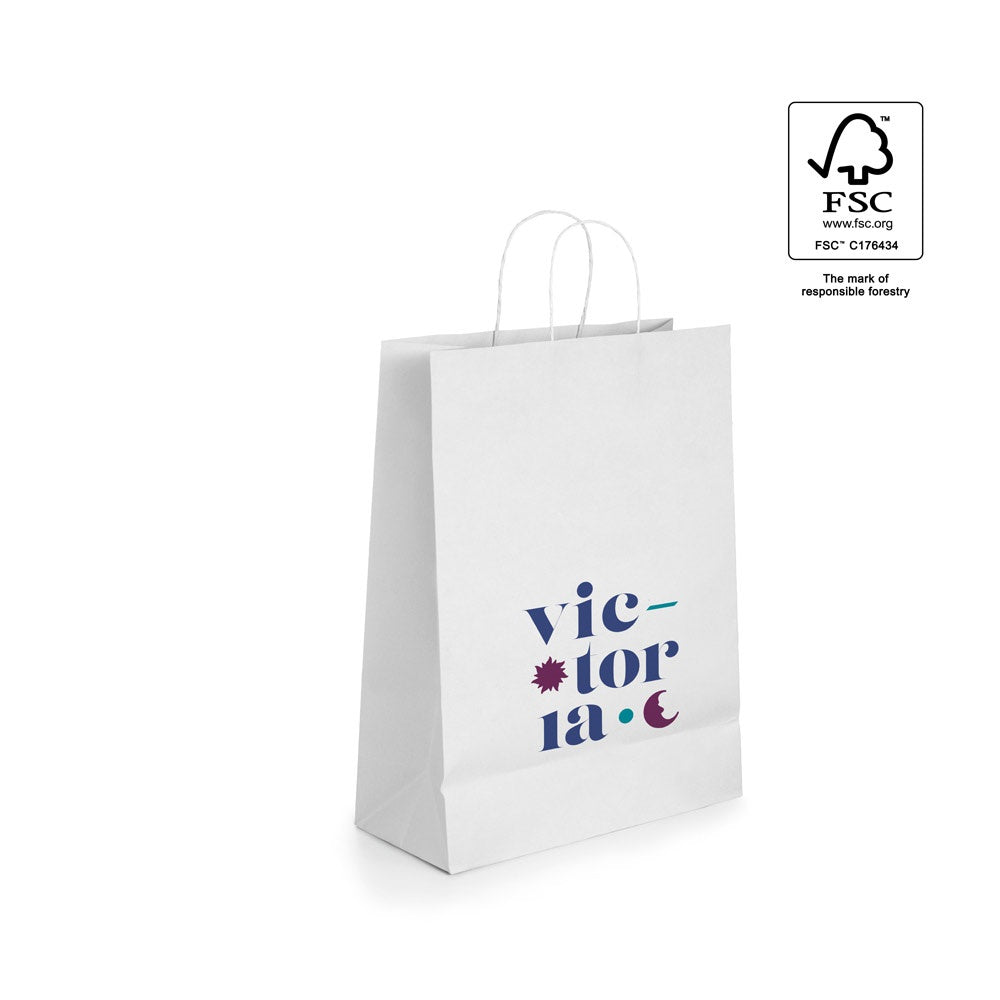GRANT promotional tote bag (complete set view) with custom logo branding
