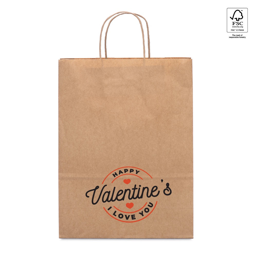 LEIA promotional tote bag in natural with custom logo branding
