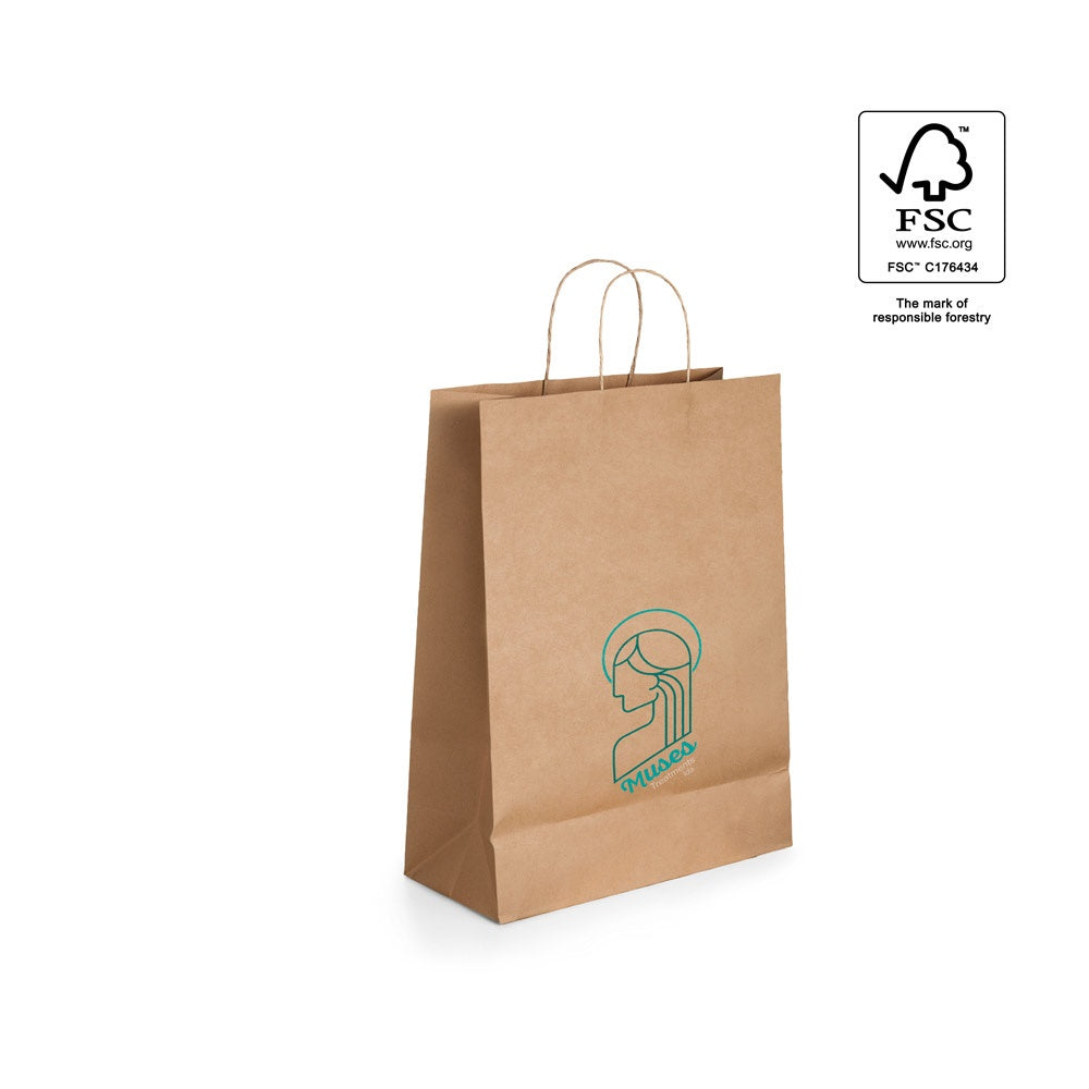 LEIA promotional tote bag (complete set view) with custom logo branding