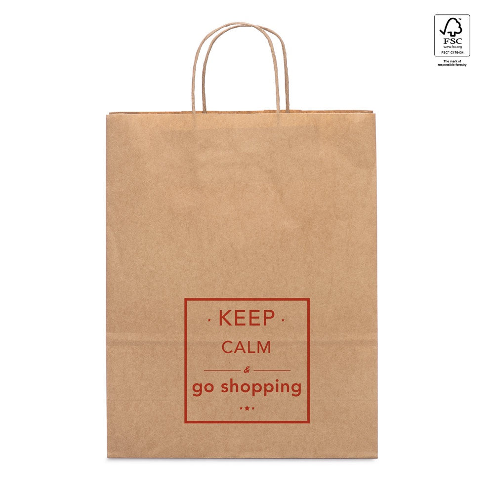 ELLEN promotional tote bag in natural with custom logo branding