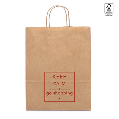ELLEN promotional tote bag in natural with custom logo branding