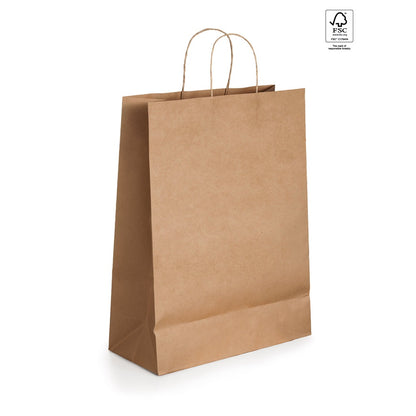 ELLEN promotional tote bag in natural with custom logo branding