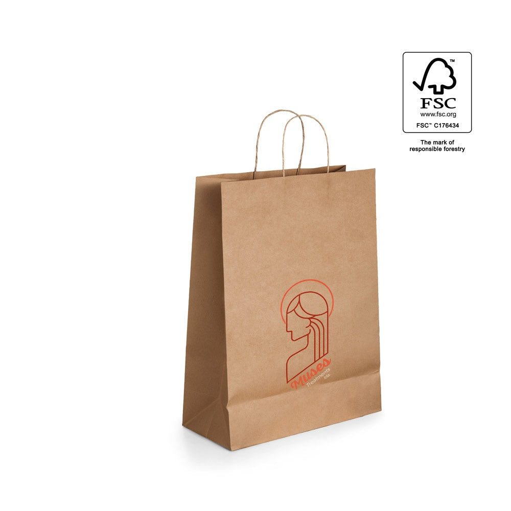 ELLEN promotional tote bag (complete set view) with custom logo branding