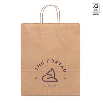 TAYLA promotional tote bag in natural with custom logo branding