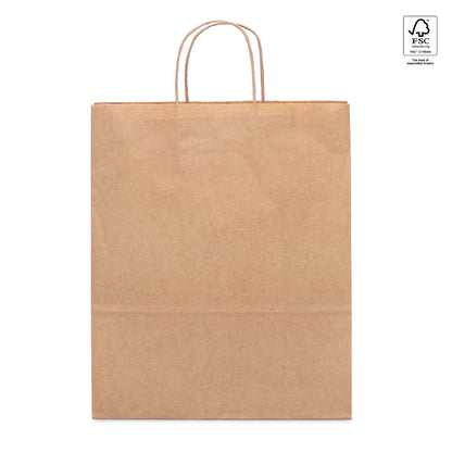 TAYLA promotional tote bag in natural (detail view) with custom logo branding
