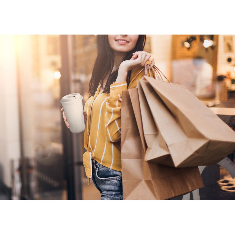KIRA promotional tote bag with custom logo branding