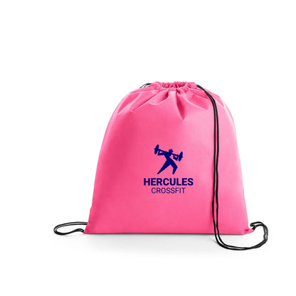 BOXP promotional drawstring bag (complete set view) with custom logo branding