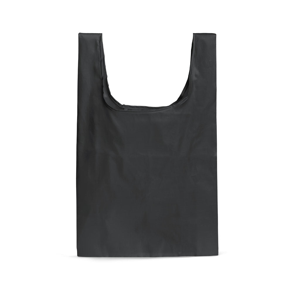 PLAKA promotional tote bag in black with custom logo branding