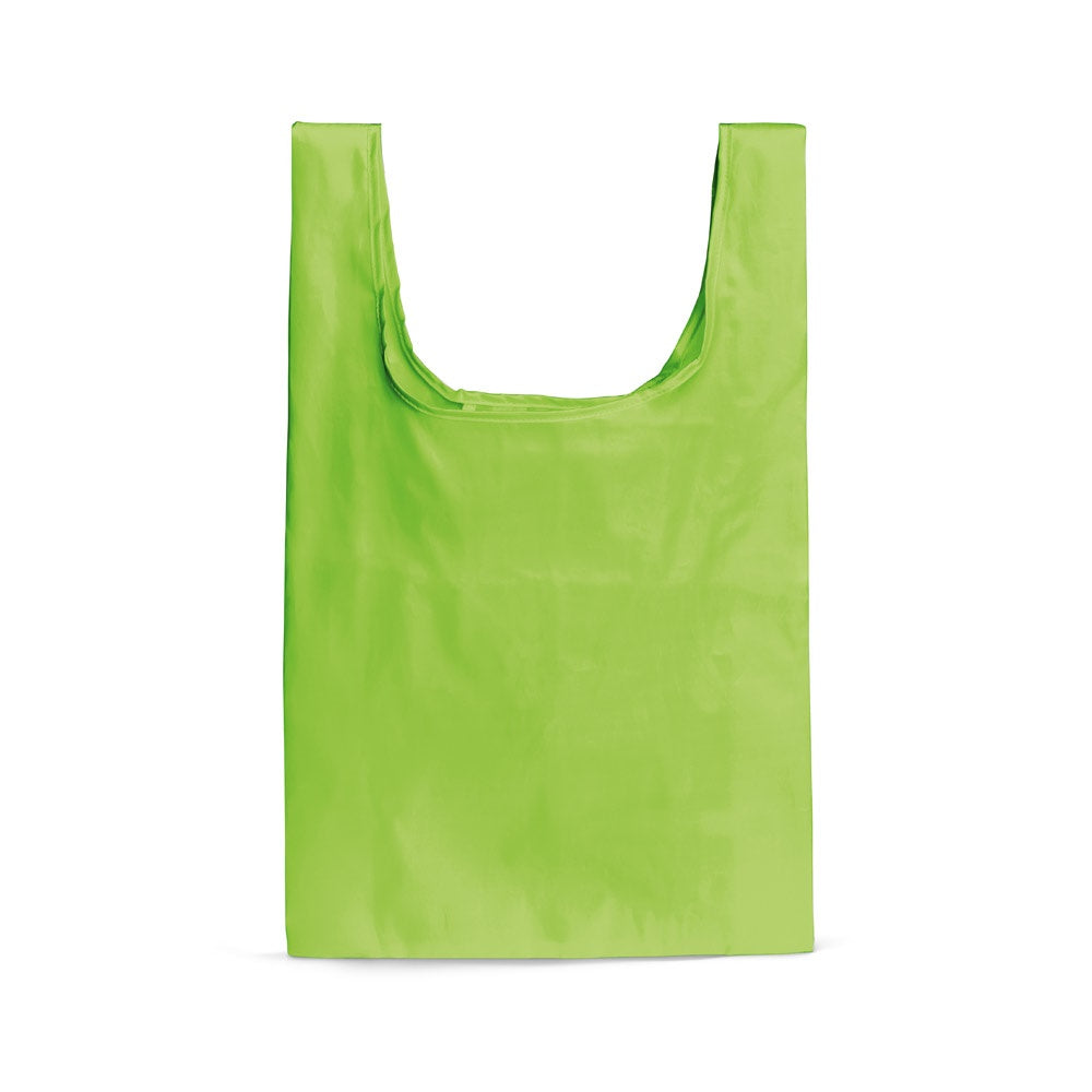 PLAKA promotional tote bag in light green with custom logo branding