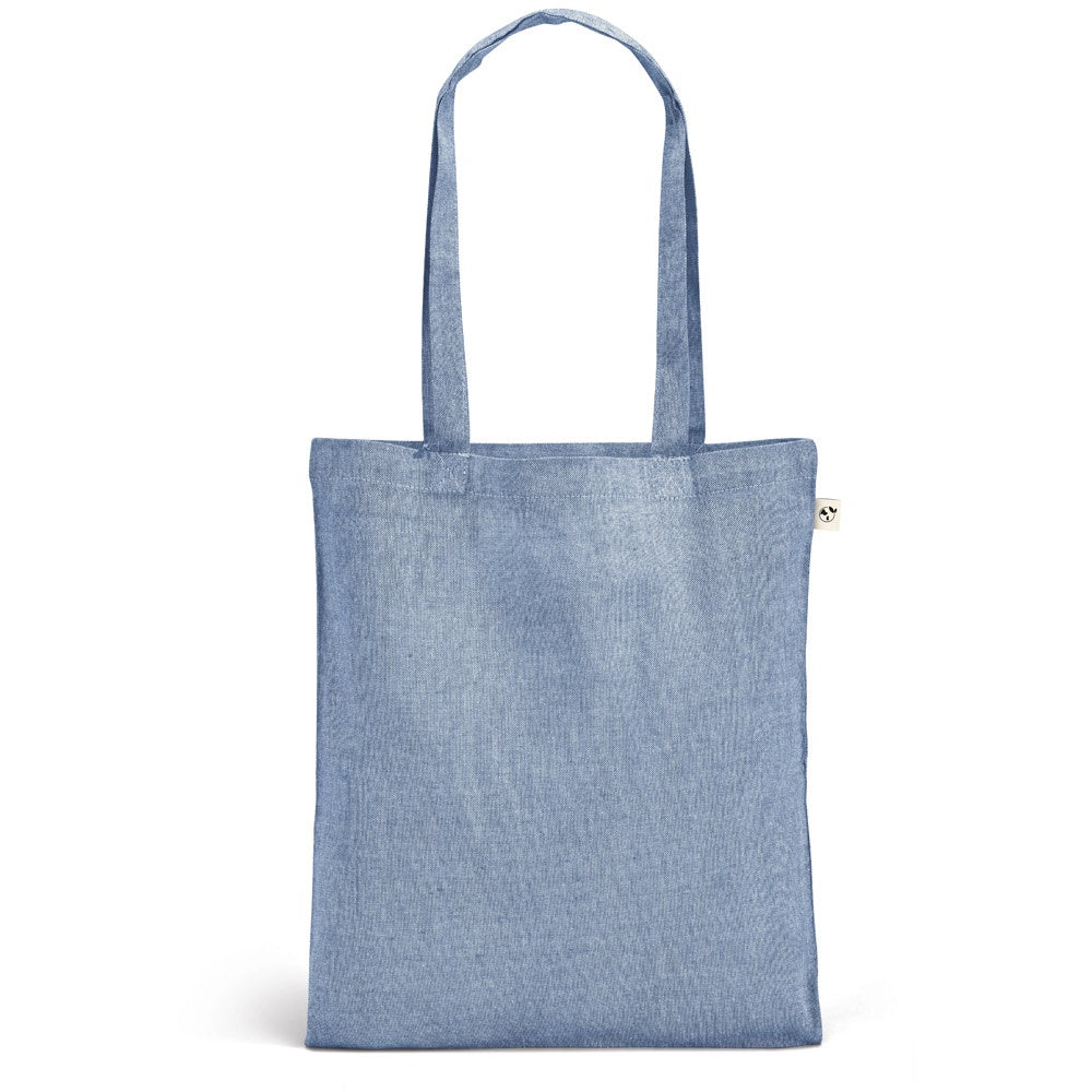 RYNEK promotional tote bag in blue with custom logo branding
