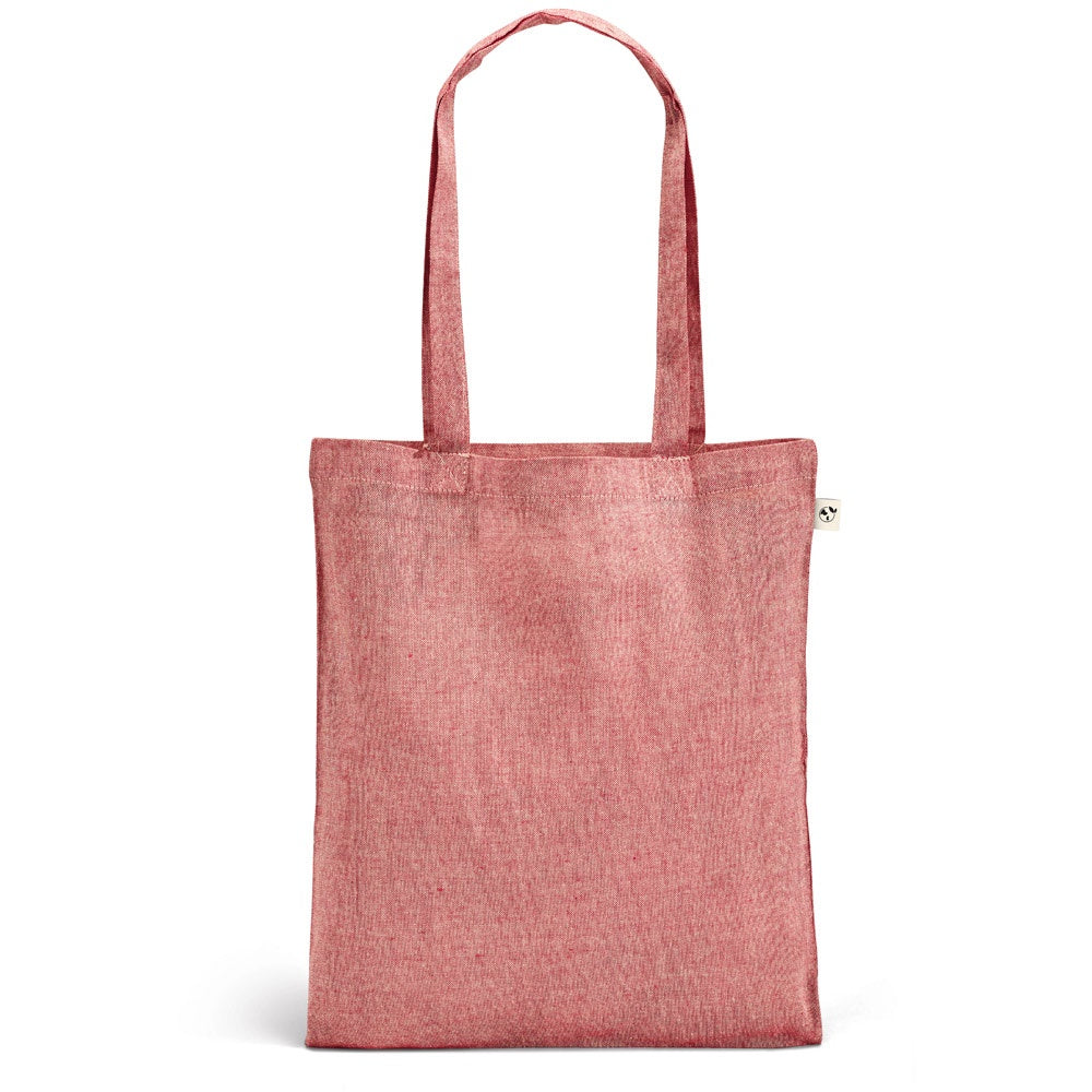 RYNEK promotional tote bag in red with custom logo branding