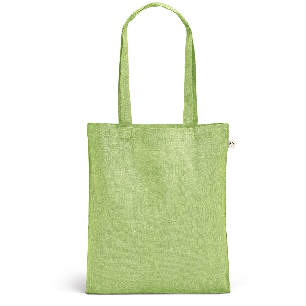 RYNEK promotional tote bag in light green with custom logo branding
