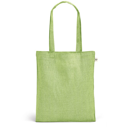 RYNEK promotional tote bag in light green with custom logo branding